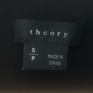 Theory S/P sleeveless silk button down blouse